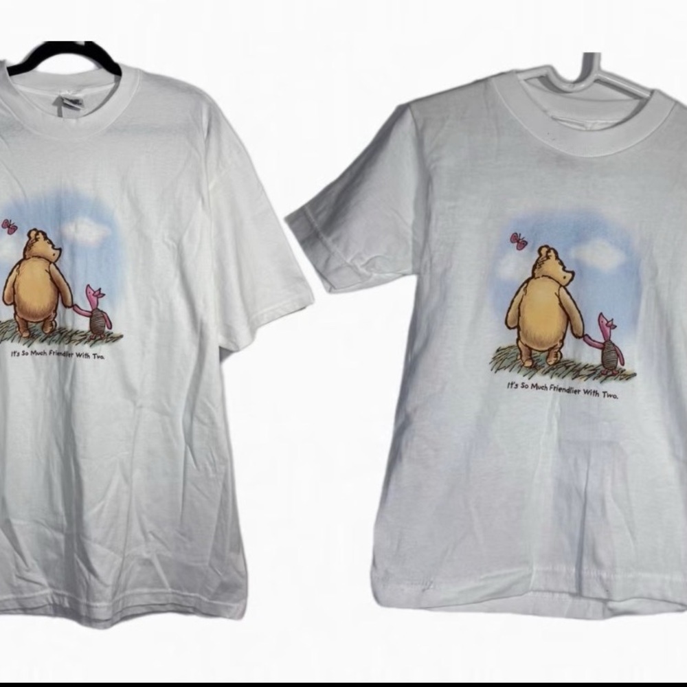 Disney Winnie the Pooh Matching Family Shirts Adult L/XL Toddler 2/4T Set